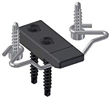 GleitFix® AE CS - mit A4 Bohrschrauben - befestigt Anfangs- und Enddiele nicht sichtbar geschraubt (Dielenstärke 19-23 mm/GleitFix AE 17 CS)