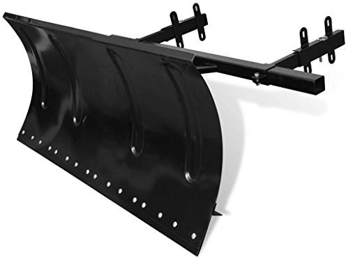 Festnight Hoja Quitanieves con 5 Ángulos Distintos para Montar en Lanzador de Nieve de Gasolina Ancho del Soporte Ajustable Entre 27-85cm 100x44cm