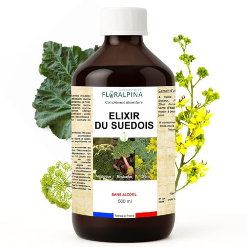 Floralpina - Elixir du suédois Maria Treben 500ml - Recette originale de Maria Treben - Fabrication Française