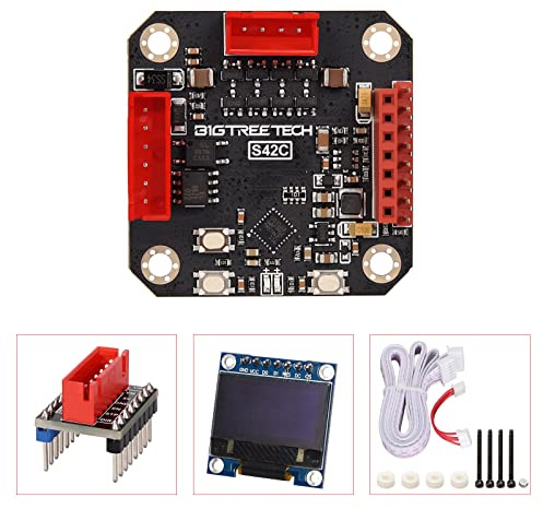 BIGTREETECH S42C V1.1 High Speed Closed Loop Driver Control Board | 42 Stepper Motor Prevent Multi-Step and Losing Steps with Low Heat Generation for 3D Printer