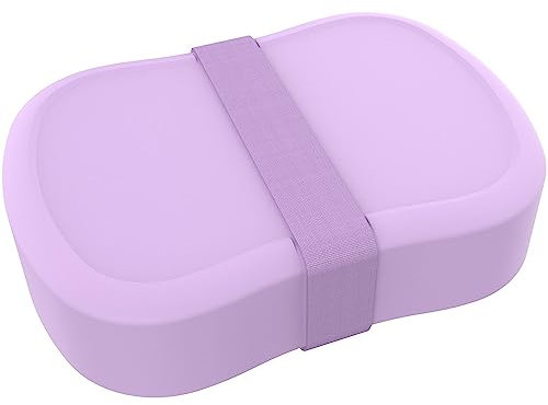 Lunch Buddies Basic Boîte à lunch avec caoutchouc lilas
