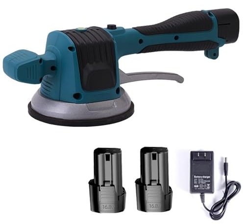 Machine à rainurer les murs Vibromasseur carrelage Machine de carrelage puissant Réglez les carreaux de plancher de plancher Pose de la machine de plâtrage de nivellement automatique avec batterie ( C