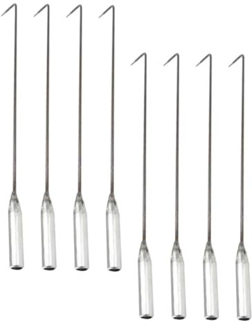 Garneck Ensemble De 8 Cendriers Pour Barbecue À Feu En Acier Bâtons De Poker Fournitures Pour Poêles À Fumeurs Et Camping En Plein Air