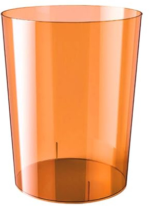 MagiDeal Poubelle, poubelle à papier, poubelle ronde, poubelle transparente pour chambre d'enfant, coiffeuse, bureau, chambre à coucher, marron L