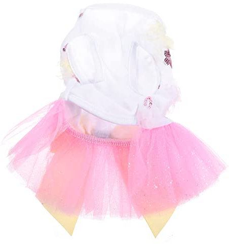 HAPINARY Hundekleid Sommerkleid Für Hunde Hochzeit Kleid Tutu Rock Mit Blumen Und Pailletten Für Feste Fotoshootings Und Besondere Anlässe