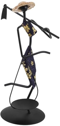 Ciieeo Support de Bougie Chauffe-Plat en Métal Fait à La Main pour Dîner Romantique Décoration de Maison de Noël Ou de Bureau