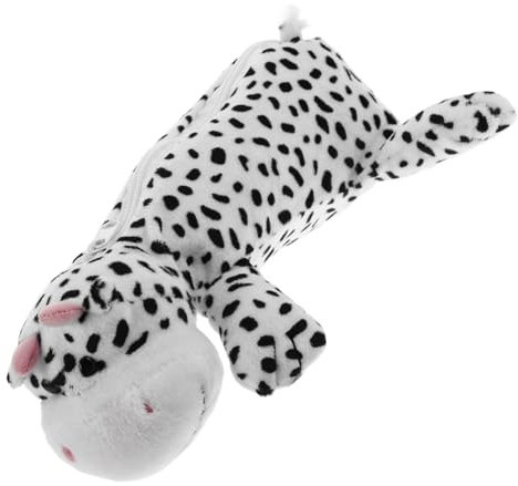 OFFSCH Plüsch Federmäppchen Kuhmuster Großes Mäppchen Mit Reißverschluss Weicher Stiftehalter Mit Großer Kapazität Für Jungen Und Mädchen Niedliches Schreibwaren-etui Für Schule Und