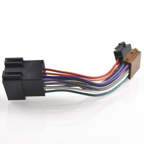 Cable Adaptador de 16 Pines a ISO Radio para Coche, Conector Estéreo de Repuesto para VW Hyundai Kia