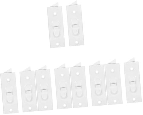 jojofuny 5 Paare Fensterstopper Retro-türgriffe Torhaken Und Ösenriegel Doppelt Fenstergriff Ausschwingen Gabinetes Fensterschlösser Und Riegel Anpassbar Schlüssel Wiederverwendbar Plastik