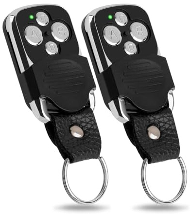 433,92MHz Garagentor Handsender für Chamberlain Motorlift 84335, 2 Stück | Mit Schlüsselanhänger, Anleitung; 4 Tasten, einfache Programmierung; kompatibel mit Motorlift ML510EV ML700EV ML1000EV