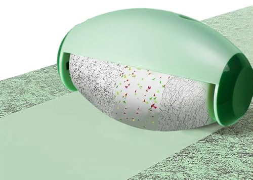 Wiederverwendbare Fusselrolle für Tierhaare - Waschbare Kleberolle für Kleidung, Möbel & Teppich | Tragbare Reise Fusselrolle für Hunde- & Katzenhaare (Grün)