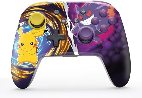 PowerA Enhanced Wireless Controller for Nintendo Switch - Pikachu vs. Gengar, Nintendo Switch - OLED Model, Nintendo Switch Lite, Gamepad, game controller, Bluetooth controller