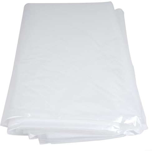 Telo spesso in plastica trasparente, telo impermeabile in polietilene per protezione da giardino e edifici (3 x 4 m)