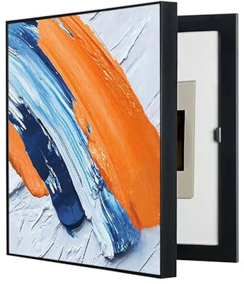 AWSAD Cache Compteur Electrique, Cache Tableau Electrique Peintures Décoratives D'intérieur Créativité Cacher Comptoir Couvercle Boîte de Distribution(D,60X80CM/23.6x31.5in)