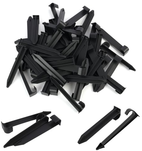 50 Estacas de Riego de Goteo Estacas Soporte para Riego por Goteo, Fijación al Suelo para Tubos de 16 mm, Estacas Robustas y Duraderas para Jardines, Invernaderos y Parterres de Flores
