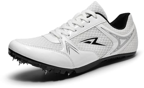 WEJIESS Leichtathletik Spike Schuhe Herren Jugendliche Anti-Rutsch Unisex Leichtathletik Schuhe Atmungsaktive Running Sneakers Sprint Jumping Race Training Schuhe