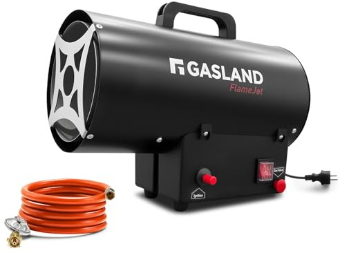 GASLAND FlameJet FH15FBDE 15 kW Gasheizgerät mit 700 mbar Druckreduzierventil, Konvektionsheizung, Turbogebläse, Überhitzungsschutz