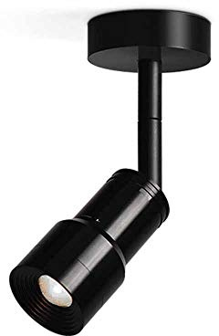 Faretto da soffitto a LED, faretto direzionale Regolabile, faretto Girevole, Illuminazione Moderna da Superficie in Alluminio per Camera da Letto, Soggiorno, Cucina, Sala da Pranzo, Balcone, Nero