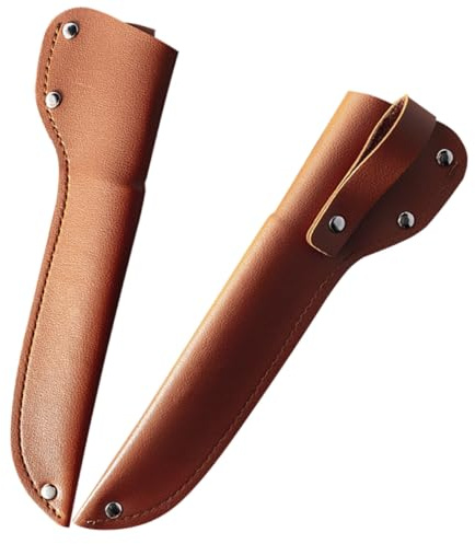 WEKADRIN 2piezas De Cuchillo De Cuero Resistente Funda Para Cuchillo Chef Reutilizable Compacta y Ligera Para Uso Cocina Profesional y Actividades Al Aire Porta Utensilios Seguro y Fácil De
