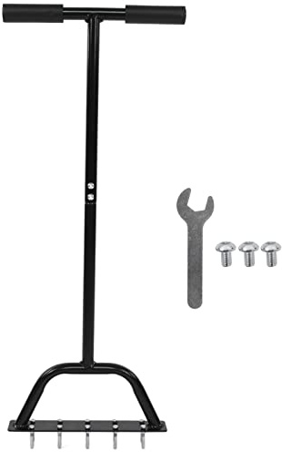 Per acciaio al carbonio, per aeratore per prato a aeratore manuale - pedale ampliato ispessito, forte effetto di allentamento del suolo - strumento per prato da giardino