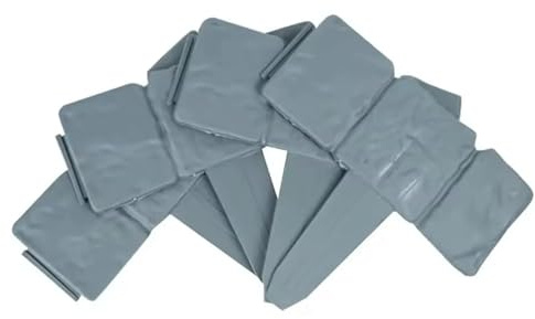 Bordura Giardino 10 pezzi di recinzione da giardinaggio in plastica for aiuole e decorazioni giardino, bordo effetto pietra finta, facile montare