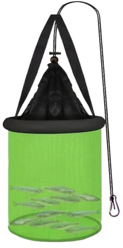 Filet De Pêche Pliable - Cage De Stockage D'appâts | Piégé Vivant Piège De Stockage Multifonctionnel | Hommes Amis Famille Fils Grand-Père Ami Fille Voisin