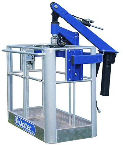 Cesta para grúas hidráulicas porta operador 2 personas rotación 360° 100% italiano