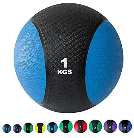 Core Power Medizinball Ball 1kg | Hochwertiger Weighted Ball für Fitness, Ganzkörpertraining und Rehabilitation | 1 bis 10 kg