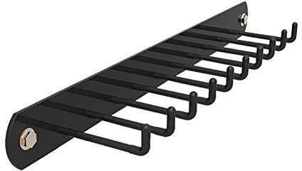 ZZRS Fitness Zubehör Lagerregal, Befestigungswandstativ, for die Lagerung des Gewicht Riemen, Spannseile, Bänder und Schnallen (Color : Black)