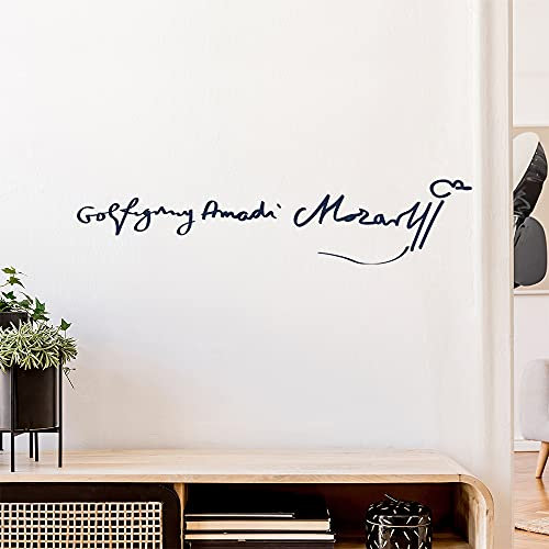 Wolfgang Amadeus Mozart Wandtattoo Wandaufkleber Wall Sticker - Dekoration, Küche, Wohnzimmer, Schlafzimmer, Badezimmer