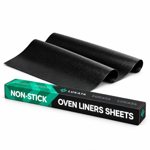 Oven Liners for Bottom of Oven - 2 Pack Large Heavy Duty Mats, 17”x25”