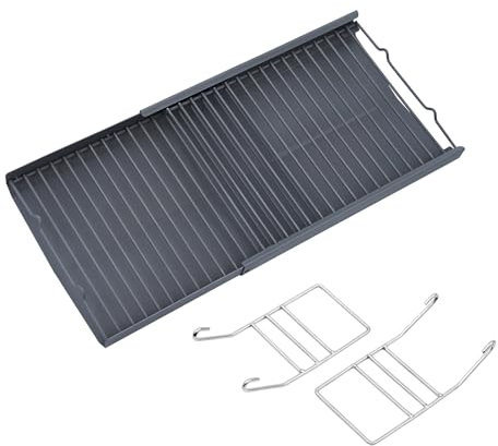 Oklagarden 810-0029 Aschekanne Ersatzteile für Nexgrill Ersatzteile 3-stufig höhenverstellbar Kohlewanne Korb Teile Stahl Kohlehalter für 73.7 cm Fass Holzkohlegrill mit Räucherschale
