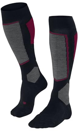 FALKE SK2 Intermediate Kniestrümpfe Skiing | mit mittelstarker Polsterung für Komfort und Kontrolle