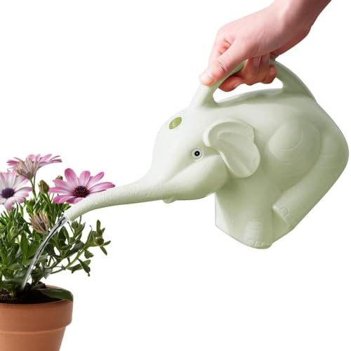 Zasdvn Regadera de elefante de plástico para plantas de interior, regadera de elefante, regadera para plantas de salida, riego interior novedad para plantas, regadera de nariz larga, regadera de