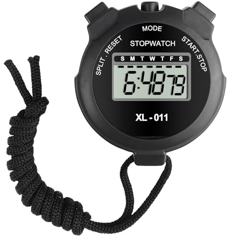 Newaner Stoppuhr, Digital Timer Stopwatch Fußball Schiedsrichter, Digitale Stopuhr Fussball Trainer Fussball Trainerschiedsrichter Uhr Countdown, Sport Stoppuhren Leichtathletik Zubehör zum Umhängen