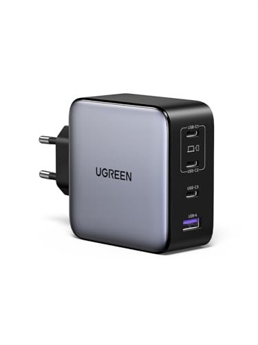UGREEN Nexode 200W Caricatore USB C Carica Rapido 140W PD 3.1, Caricabatterie GaNInfinity Compatibile con iPhone 16 15 14 13 12, Galaxy PPS 45W S24 23 22 Ultra, Pixel, iPad, MacBook M4 M3