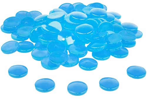 WISSNER® RE-Plastic Muggelsteine (100 Stück) ø 20mm – Blau
