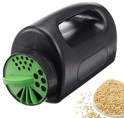 Spandiconcime portatile - Spandiconcime manuale di grande capacità con controllo regolabile | Apertura regolabile per una distribuzione precisa di semi e mangimi | Ideale per terreni irregolari