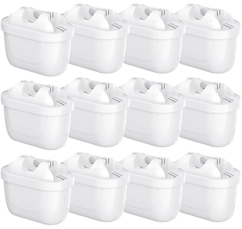 VILLAPOOL 12er Wasserfilterkartuschen Ersatz für Brita Maxtra+ & Maxtra Pro | auch für Brita Maxtra Pro All-in-1,Marella, Style und Elemaris. Reduziert Chlor sowie PFAS/PFOA/PFOS.