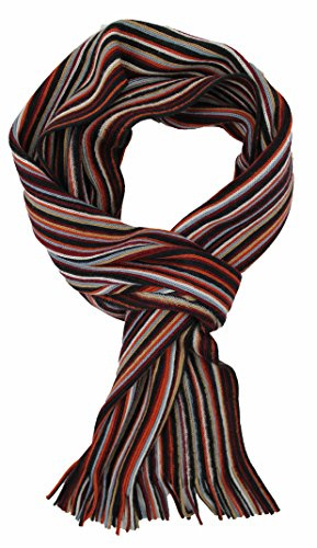 Rotfuchs Strickschal Wollschal Herrenschal Unisex Wolle gestreift bunt multi mehrfarbig