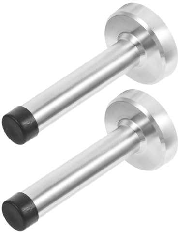 OATIPHO Tope de Puerta de Pared Inoxidable 9,5 Cm Punta de Goma para Protección Antifricción y Reducción de Ruido, Tope Extra Largo para Bloqueo Seguro en Oficina y Hogar