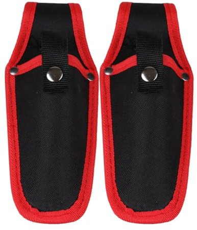 NOLITOY Funda para Tijeras de Podar de Lona Roja 2 Piezas Estuche Protector Resistente para Podadoras Manuales Accesorio Portátil para Jardinería y Uso Doméstico