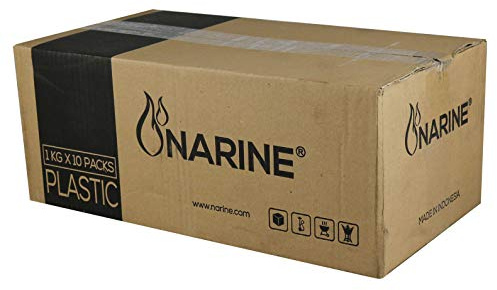 Narine Caja de 10 kg de carbón de Coco Estuche – Cubos
