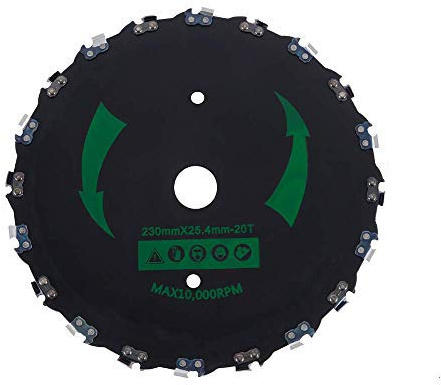 NNNMMM New Brush Cutter Blade, High Performance Brush Cutter Chain Saw Tooth Chainsaw Tooth Blade Head， Trimming Machine， Strimmer Trimmer Garden for Cutting Small Trees Heavy Thick Grass