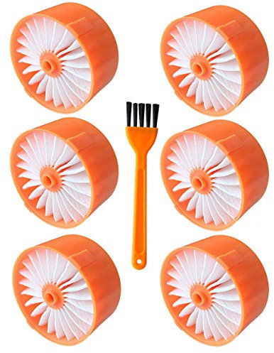 Runclean Vacuum Filter, 6 Pack - Replacement Filter Element for Black + Decker BSV2020G Wireless Vacuum Cleaner Accessory