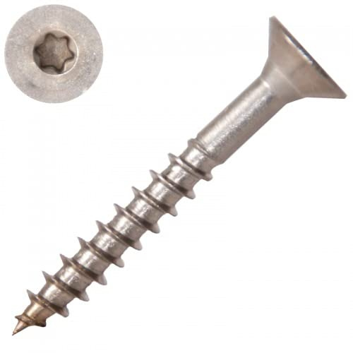 Spanplattenschrauben Edelstahl V2A Schrauben DIN 9135 Größe auswählen Ø 3,5 x 40mm / 1000 Stück
