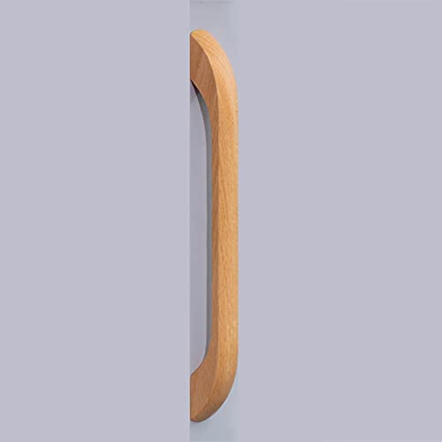 1 Stück Schrankgriffe,Holz Möbelgriff Massiv Holzgriffe,Möbelbeschlag Griffe Türgriff Schrankgriff Schubladengriff für Tür Schrank Schublade (Hole Pitch,196mm)