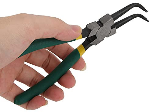 Pince à Circlips, Pince à Outils à Main, Pince à circlip externe, Pince Interne Pliée Outil En Acier Poignée à Ressort Pince à Anneau élastique Outil à Main