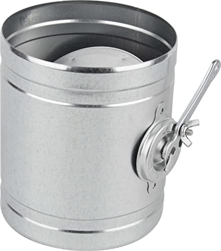 Fumio Ofenrohr Rohrbogen 90° 45° Drosselklappe Ø120mm 0,5mm FAL feueraluminiert rostfrei verzinkt (Ofenrohr inkl. Drosselklappe mit Hebel)