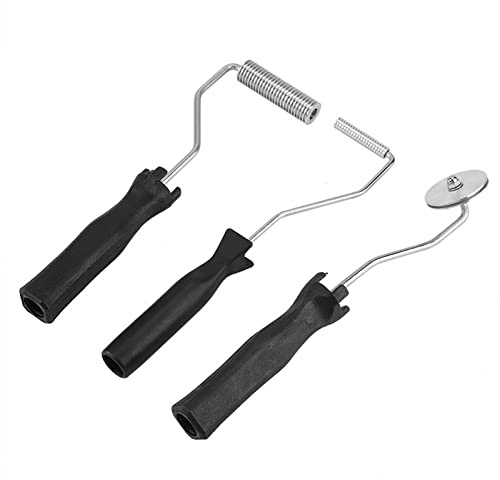 Resina per Ba Stachelwalze Tapete Rodillo para Laminar Burbujas Ss de Aleación de Aluminio, de ABS para Trabajos de Resina GRP FRP (3 piezas)